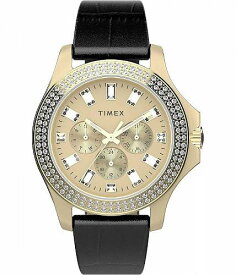 送料無料 タイメックス Timex レディース 女性用 腕時計 ウォッチ ファッション時計 40 mm Kaia Watch - Black/Gold/Gold