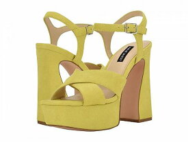 送料無料 ナインウエスト Nine West レディース 女性用 シューズ 靴 ヒール Glows 2 - Neon Yellow Suede