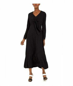 送料無料 カルバンクライン Calvin Klein レディース 女性用 ファッション ドレス Maxi Dress with Tie Front - Black