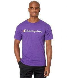 送料無料 チャンピオン Champion メンズ 男性用 ファッション Tシャツ Classic Jersey Graphic Tee - Purple