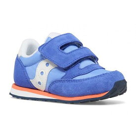 送料無料 サッカニー Saucony Kids キッズ 子供用 キッズシューズ 子供靴 スニーカー 運動靴 Saucony Originals Kids Baby Jazz Hook and Loop Sneaker (Toddler/Little Kid) - Blue/Coral
