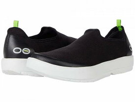 送料無料 オーフォス Oofos レディース 女性用 シューズ 靴 スニーカー 運動靴 OOmg Eezee Limited - White/Black