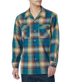 送料無料 ペンドルトン Pendleton メンズ 男性用 ファッション アウター ジャケット コート ジャケット Board Shirt - Blue/Brown Multi Ombre