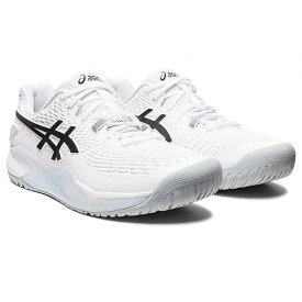 送料無料 アシックス ASICS メンズ 男性用 シューズ 靴 スニーカー 運動靴 GEL-Resolution 9 - White/Black