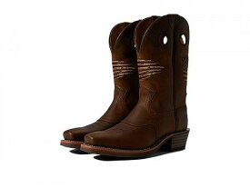送料無料 アリアト Ariat メンズ 男性用 シューズ 靴 ブーツ ウエスタンブーツ Roughstock Patriot Western Boot - Distressed Brown