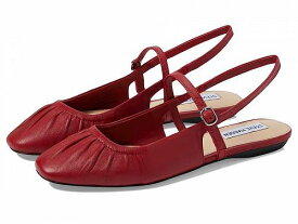 送料無料 スティーブマデン Steve Madden レディース 女性用 シューズ 靴 フラット Garson - Red Leather