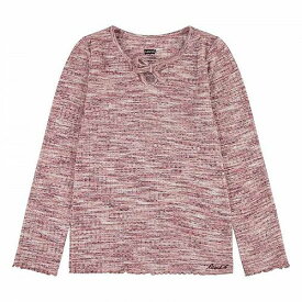 送料無料 リーバイス Levi&#039;s(R) Kids 女の子用 ファッション 子供服 ブラウス Long Sleeve Space Dye Rib Knit Top (Big Kids) - Pink Icing