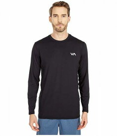 送料無料 ルーカ RVCA メンズ 男性用 ファッション Tシャツ VA Sport Vent Long Sleeve Top - Black 1