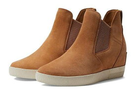 送料無料 ソレル SOREL レディース 女性用 シューズ 靴 ブーツ アンクル ショートブーツ Out N About(TM) Slip-On Wedge II - Tawny Buff/Chalk