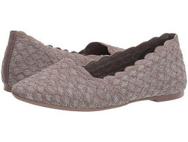 送料無料 スケッチャーズ SKECHERS レディース 女性用 シューズ 靴 フラット Cleo - Honeycomb - Dark Taupe