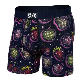 送料無料 サックスアンダーウエアー SAXX UNDERWEAR メンズ 男性用 ファッション 下着 Vibe Super Soft Boxer Brief - Disco Fruit/Maritime Blue