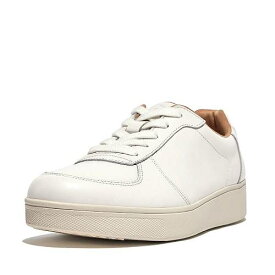 送料無料 フィットフロップ FitFlop レディース 女性用 シューズ 靴 スニーカー 運動靴 Rally Leather Panel Sneakers - Urban White