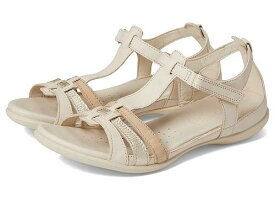 送料無料 エコー ECCO レディース 女性用 シューズ 靴 サンダル Flash T-Strap Sandal - Limestone/Pure White Gold/Beige