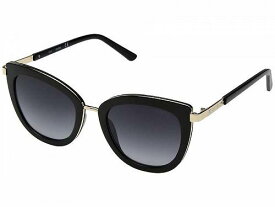 送料無料 ゲス GUESS レディース 女性用 メガネ 眼鏡 サングラス GF6089 - Shiny Black/Gradient Smoke