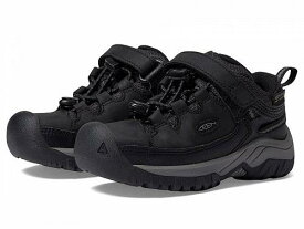 送料無料 キーン Keen Kids キッズ 子供用 キッズシューズ 子供靴 ハイキングブーツ Targhee Low WP (Toddler/Little Kid) - Black/Steel Grey