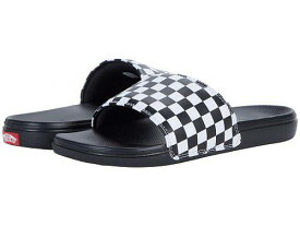 送料無料 バンズ Vans シューズ 靴 サンダル La Costa Slide-On - (Checkerboard) True White/Black