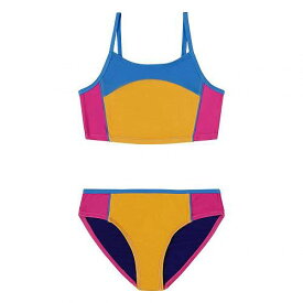 送料無料 アンダーアーマー Under Armour Kids 女の子用 スポーツ・アウトドア用品 キッズ 子供用水着 Color-Block Bikini (Big Kid) - Rebel Pink