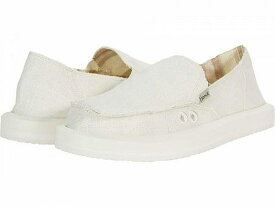 送料無料 サヌーク Sanuk レディース 女性用 シューズ 靴 スニーカー 運動靴 Donna Soft Top Hemp - White