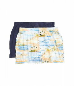 送料無料 トミーバハマ Tommy Bahama メンズ 男性用 ファッション 下着 2-Pack Knit Boxers - Scenic Beach