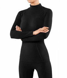送料無料 ファルケ Falke レディース 女性用 ファッション アクティブシャツ ESS Sport Maximum Warm T-Neck - Black
