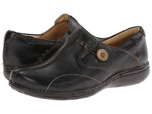 日本未発売 セール品 海外ブランドの靴 スニーカー バッグ 子供服 鞄 水着など取り扱い多数 特売 プレゼントやお祝いにも 送料無料 クラークス - Un.loop ローファー 女性用 Leather ボートシューズ レディース Clarks 靴 通信販売 Black シューズ