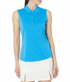 送料無料 キャラウェイ Callaway レディース 女性用 ファッション アクティブシャツ Sleeveless Essential Solid Knit Polo - Blue Sea Star