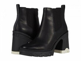送料無料 ソレル SOREL レディース 女性用 シューズ 靴 ブーツ チェルシーブーツ アンクル Brex(TM) Heel Chelsea - Black/Black