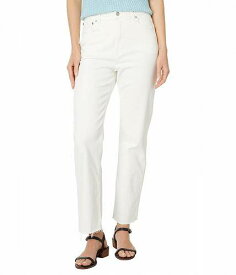 送料無料 Madewell レディース 女性用 ファッション ジーンズ デニム The &#039;90s Straight Crop Jean in Tile White: Raw-Hem Edition - Tile White