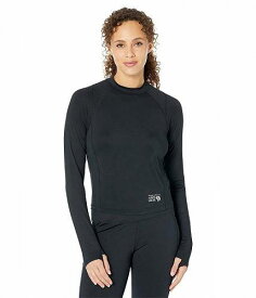 送料無料 マウンテンハードウエア Mountain Hardwear レディース 女性用 ファッション アクティブシャツ Crater Lake(TM) Long Sleeve Crop - Black