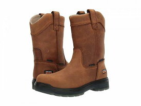 送料無料 アリアト Ariat メンズ 男性用 シューズ 靴 ブーツ ワークブーツ Turbo Pull-On Carbon Toe Waterproof - Aged Bark