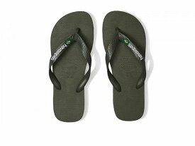 送料無料 ハワイアナス Havaianas メンズ 男性用 シューズ 靴 サンダル Brazil Logo Flip Flop Sandal - Moss/Moss