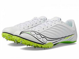 送料無料 サッカニー Saucony メンズ 男性用 シューズ 靴 スニーカー 運動靴 Spitfire 5 - White/Slime