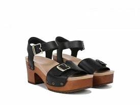 送料無料 ドクターショール Dr. Scholl&#039;s レディース 女性用 シューズ 靴 サンダル Original Love Block Heel Sandal - Black Leather