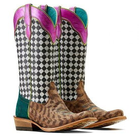 送料無料 アリアト Ariat レディース 女性用 シューズ 靴 ブーツ ウエスタンブーツ Futurity Hashtag Western Boots - Heathered Feather