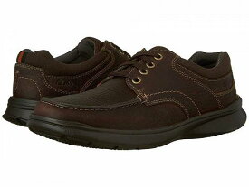 送料無料 クラークス Clarks メンズ 男性用 シューズ 靴 スニーカー 運動靴 Cotrell Edge - Brown Oily Leather