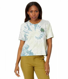 送料無料 トードアンドコー Toad&amp;Co レディース 女性用 ファッション Tシャツ Boundless Jersey Short Sleeve Crew - Pale Slate Tie-Dye