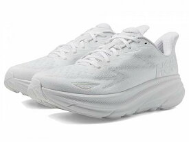 送料無料 ホカ Hoka メンズ 男性用 シューズ 靴 スニーカー 運動靴 Clifton 9 - White/White