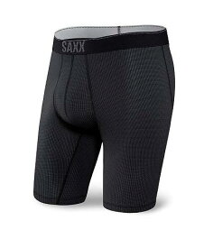 送料無料 サックスアンダーウエアー SAXX UNDERWEAR メンズ 男性用 ファッション 下着 Quest Quick Dry Mesh 2.0 Long Leg Fly - Black II