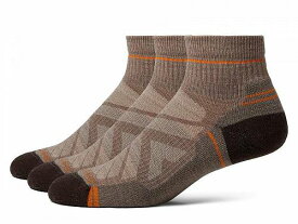 送料無料 スマートウール Smartwool メンズ 男性用 ファッション ソックス 靴下 スリッパ Hike Light Cushion Ankle Socks 3 Pack - Chestnut-Fossil