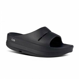 送料無料 オーフォス Oofos レディース 女性用 シューズ 靴 サンダル OOmega OOahh Slide - Black