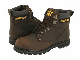 送料無料 キャタピラー Caterpillar メンズ 男性用 シューズ 靴 ブーツ ワークブーツ 2nd Shift - Dark Brown Leather