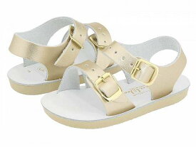 送料無料 Salt Water Sandal by Hoy Shoes 女の子用 キッズシューズ 子供靴 サンダル Sun-San - Sea Wees (Infant/Toddler) - Gold