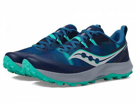 送料無料 サッカニー Saucony メンズ 男性用 シューズ 靴 スニーカー 運動靴 Peregrine 14 - Navy/Mint