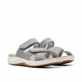 送料無料 クラークス Clarks レディース 女性用 シューズ 靴 サンダル Mira Ease - Grey Textile