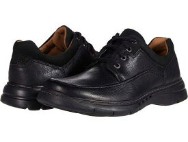 送料無料 クラークス Clarks メンズ 男性用 シューズ 靴 オックスフォード 紳士靴 通勤靴 Un Brawley Lace - Black Tumbled Leather