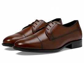 送料無料 ボス BOSS メンズ 男性用 シューズ 靴 オックスフォード 紳士靴 通勤靴 Colby Smooth Leather Derby Dress Shoes - Burnt Caramel