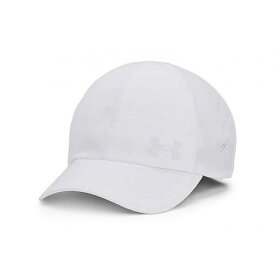 送料無料 アンダーアーマー Under Armour レディース 女性用 ファッション雑貨 小物 帽子 野球帽 キャップ Iso-Chill Launch Adjustable Hat - White/White/Reflective