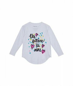 送料無料 Chaser Kids 女の子用 ファッション 子供服 Tシャツ The Future Is Mine Recycled Cozy Knit Tee (Toddler/Little Kids) - White