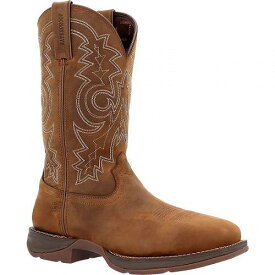 送料無料 デュランゴ Durango メンズ 男性用 シューズ 靴 ブーツ ワークブーツ Rebel Work 11&quot; Western WP Stoe - Brown