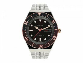 送料無料 タイメックス Timex メンズ 男性用 腕時計 ウォッチ ファッション時計 40 mm M79 Automatic Stainless Steel Bracelet Watch - Silver/Brown/Silver